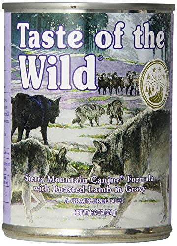  Taste Of The Wild Grain-Free Canned Dog Food Variety Pack - Wetlands, Pacific Stream, High Prairie, And Sierra Mountain Pack Of 12, 13.2 Ounce Cans By Taste Of The Wild