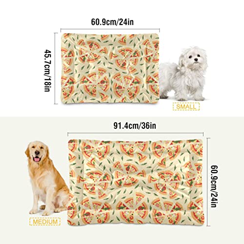  Food Pizza Dog Bed Cat Bed Soft Comfortable Pet Bed Non-Slip Calming Kennel Pad For Small Medium Large Dogs Cats 2116505