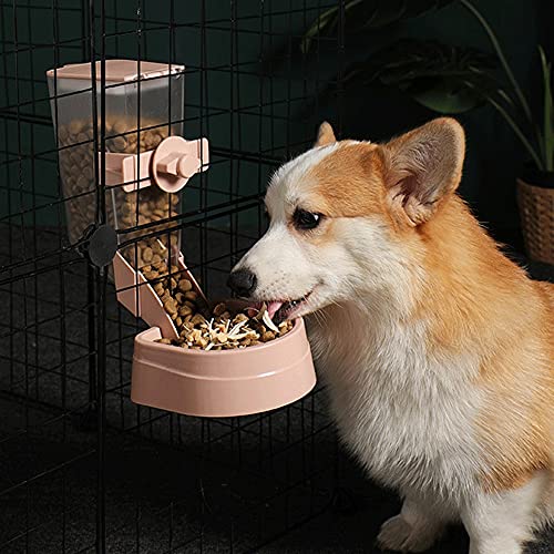  FUUIE Bowls For Food And Water Pet Hanging Food Dispenser For Dog Cage Feeder Device Automatic Rabbit Bird Feeders Adjusted Hangable Dog Bowl 2L Large Capacity