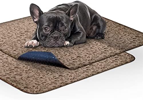 Paw Inspired Washable Pee Pads For Dogs | Reusable Puppy Pads | Waterproof Whelping Pads | Washable Training Pet Pads, Washable Potty Pads Extra Large Sizes (Round, 29" (2 Pack))