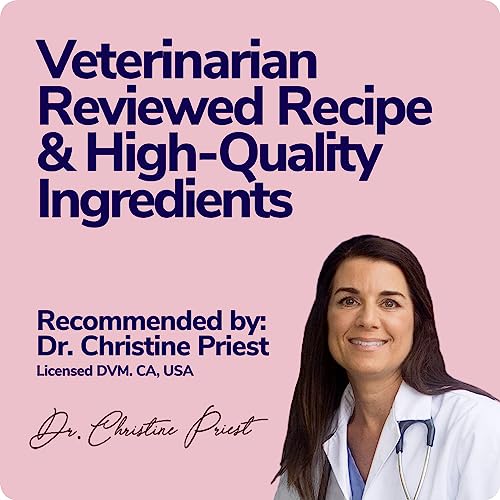  Miracle Vet Dehydrated Cat Food And Dry Topper - Natural Chicken And Vegetable Risotto - Grain Free Cat Food For Adults, Kittens - 58% Animal Proteins - Vet-Reviewed - Makes 2 LB Healthy Raw Wet Food