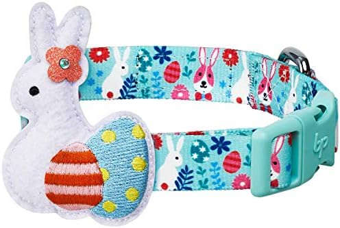  Blueberry Pet Essentials 10 Patterns Statement Busy Bees Designer Adjustable Dog Collar, Large, Neck 18"-26"