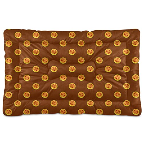  Food Pizza Dog Bed Cat Bed Soft Comfortable Pet Bed Non-Slip Calming Kennel Pad For Small Medium Large Dogs Cats 2116512