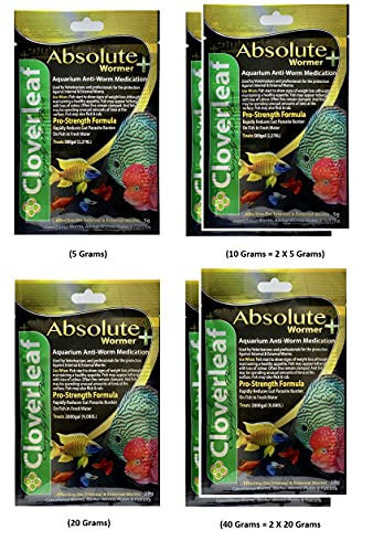  Plymouth Discus Product WORMER Plus - Freshwater And Saltwater Fish Powder Medication. With Parasites And Flukes. (5G - Treats 600 GALLONS)