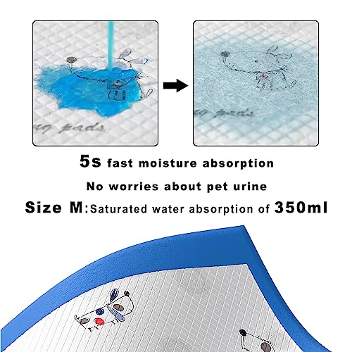  TCOELLSDTS Disposable Puppy Training Pads For Puppies And Training Dogs, Puppy Pads Small, Absorbent & Leak Proof, 6-Layer, Training Pads, Dog Print, 13"x17", Pack Of 40