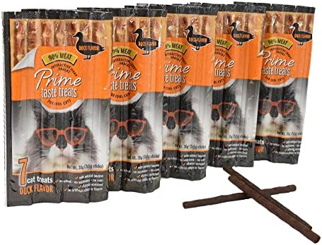  Cat Prime Taste Jerky – Cat Treats – Delicious Soft Cat Snack – 90% Meat – Irresistible Flavors – Special Box (Salmon Flavor, 70 Count)
