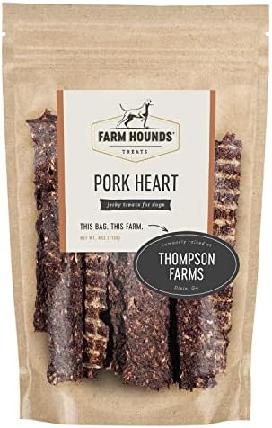  Farm Hounds Dehydrated Pork Kidney For Dogs, 100% Natural, Humane Dried Pig Kidney Treats For Dogs, Regenerative Agriculture Dog Training Treats & Food From Local Farms For All Dog Breeds & Sizes