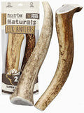  Mighty Paw Elk Antlers For Dogs | Medium Size 6" Premium Deer Antlers For Dogs, Pets And Puppies. Long Lasting Deer Antler Dog Chew For Aggressive Chewers. Dog Antler Chews For Large And XL Dog (2pk)