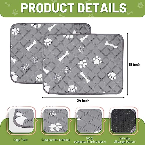  A Bundle Of PatiencET 2 Pack Licking Mat For Dogs And 2 Pack Washable Pee Pads For Dogs