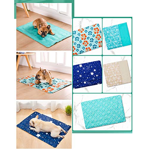  Dog Ice Pad Pet Mat Summer Bite Cooling Kennel Summer Cat Cool Pad Sleeping Pad Cat Supplies (Color : C, Size : S-40 * 30CM)