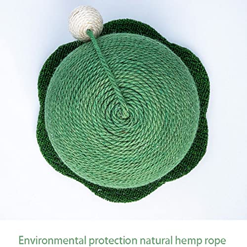  JYDQM Cats Tree Scratcher Woven Cats Scratch Cactus Ball With Wood Base Pet Toy Scratch Board Ball Pet Cat Supplies (Color : C, Size : One Size)