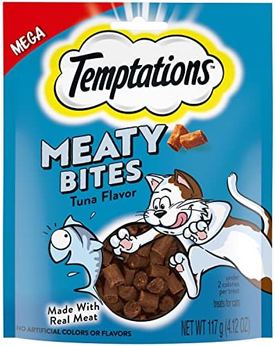  TEMPTATIONS Indoor Care Crunchy And Soft Cat Treats, Chicken Flavor, 2.1 Oz. Pouch (Pack Of 12)