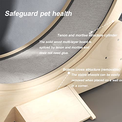  Cat Running Wheel - Dog Treadmill, Cat Exercise Wheel, Cat Wheel Exerciser For Indoor Cats, Extreme Cat Wheel Workout Game Trainer For Cats