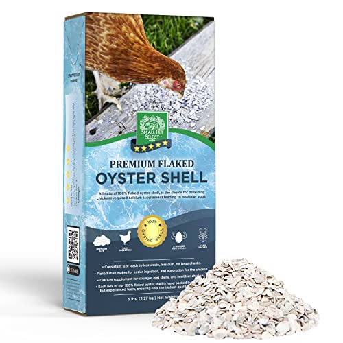  Small Pet Select - 100% Flaked Oyster Shell, Calcium Supplement For Chickens, And Ducks, 5lb