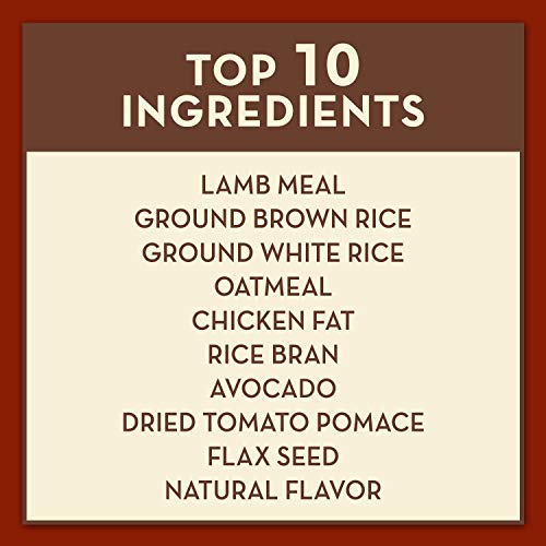  AvoDerm Natural Lamb Meal & Brown Rice Recipe Dry Dog Food, For Allergy Support, 26 Lb