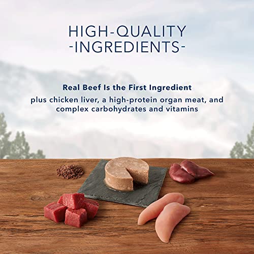  Blue Buffalo Wilderness Trail Trays High Protein, Natural Adult Wet Dog Food Cups, Beef Grill 3.5-oz (Pack Of 12)