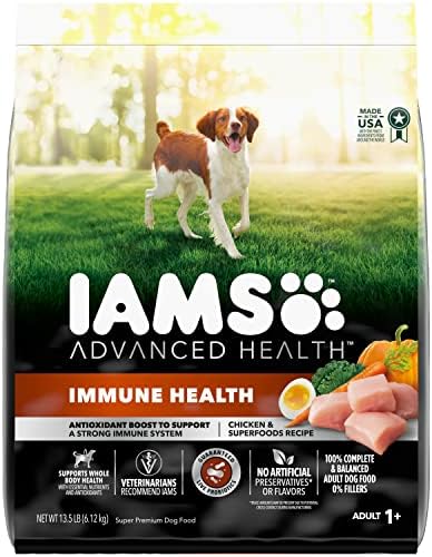  Iams Advanced Health Immune Health Chicken & Superfoods Recipe Adult Dry Dog Food, 13.5 Lb. Bag