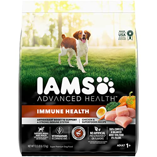  Iams Advanced Health Immune Health Chicken & Superfoods Recipe Adult Dry Dog Food, 13.5 Lb. Bag