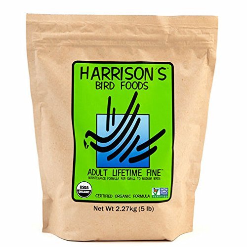  Harrison's Bird Foods Adult Lifetime Fine 5lb Certified Organic Formula