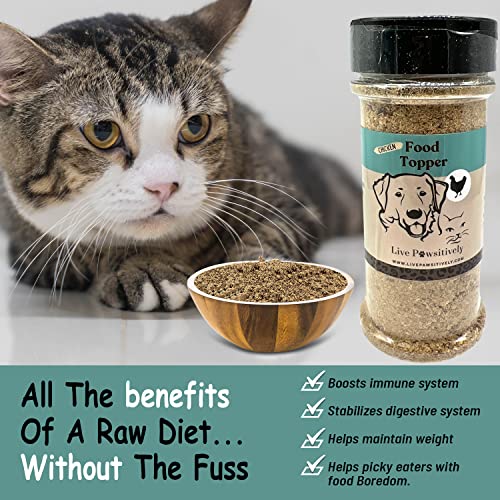  Live Pawsitively Freeze Dried Food Topper For Dogs & Cats (Beef, Chicken, Lamb, Salmon, White Fish) (White Fish)