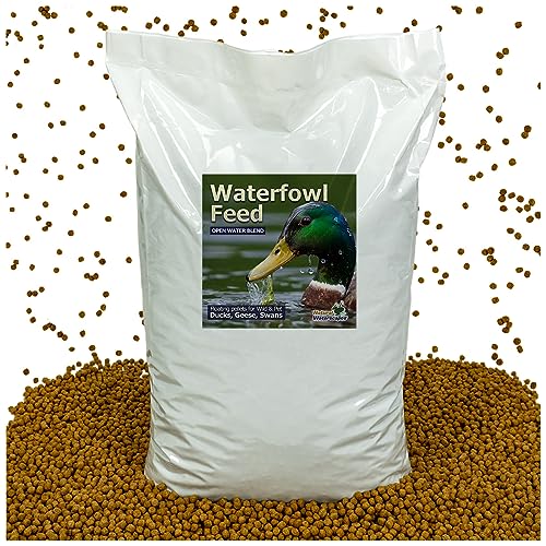  Natural Waterscapes Waterfowl Feed 20 Lb Bag | Floating Pellets For Duck, Swan, Goose | For Wild And Pet Ducks