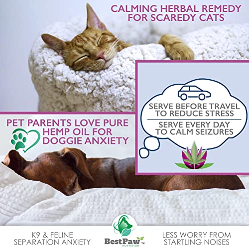  [236,000mg] Organic Hemp Oil For Dogs And Cats - Joint Pain Relief Arthritis Supplement - Natural Support For Separation Relief - Calming Aid Pets Love - From Canadian Crops - 8oz