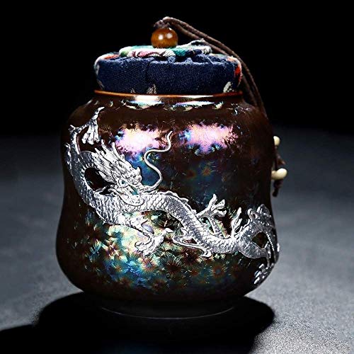 TEMKIN Handmade Vintage Color Ceramic Exquisite Artwork Pet Love Pet Ashes Storage Tank Aroma
