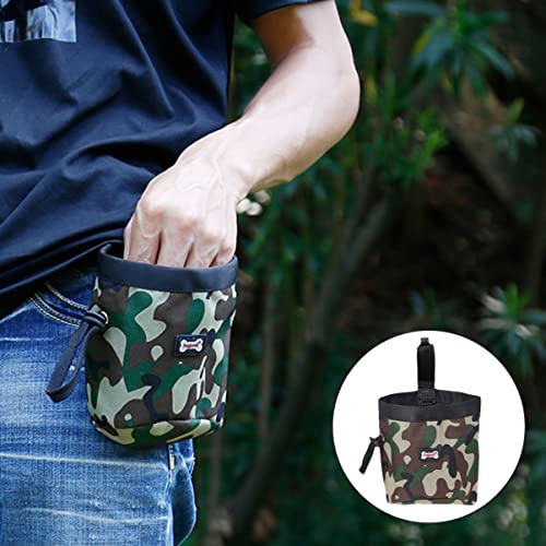  2pcs Outdoor Camouflage X. Coin Cm Dog Cloth Carrier Key Food Toys Pouches Small Carries Use Walking Case Container Snack Kibbles Indoor Toy Purse Holder Training Snacks Bag
