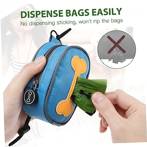  Balacoo For Of Pet Zipper Cloth Poo Dog Poop Running Carrier Bags Waste Dispenser Trash Leash Zippered Walking Garbage Hiking Portable With Oxford Bag Holder Disposable Clip Pouch