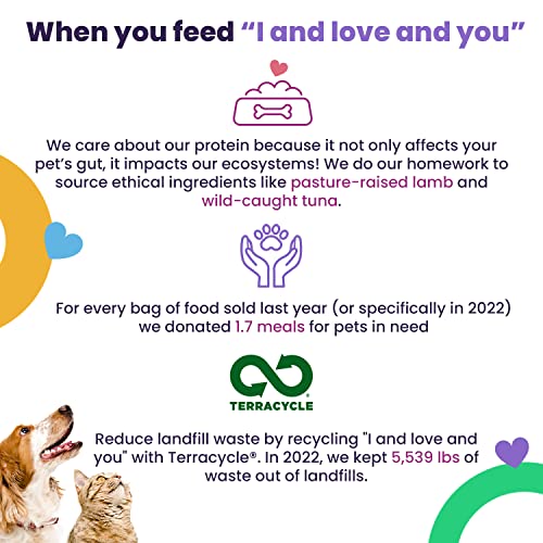  "I And Love And You" Baked And Saucy Dry Dog Food With Gravy Coating, Chicken And Sweet Potato Recipe, Grain Free, Coated In Bone Broth, Prebiotics And Probiotics, Real Meat, No Fillers, 4 Lb Bag