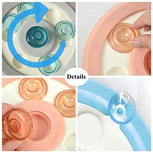  Small Animal Interactive Slow Feeder Ferret Foraging Toy Rabbit Treat Dispenser Hamsters Feeding Bowl Hide Game Toys For Rats Gerbils Bunny Hedgehog Chinchillas Dog Cat (Blue)