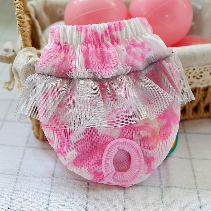  Cute Pet Bitch Physiological Panties Shih Tzu Yorkie Teddy Diaper Puppy Pants Small And Medium-Sized Dog Panties A3 M