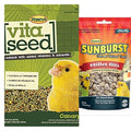  Higgins Vita Seed Canary Bird Food 2 Lb. Bag, Plus A 1 Oz Millet Bites Bird Treat.