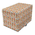  Lunarable Thanksgiving Dog Crate Cover, Food Abundance Autumn Harvest Traditional Celebration Dinner Pattern, Easy To Use Pet Kennel Cover For Small Dogs Puppies Kittens, 18 Inch, Multicolor