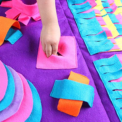  Snuffle Mat Dog Slow Feeding Mat, Small/Large Dog Cat Training Pad Pet Nose Work Blanket Non Slip Pet Activity Mat For Foraging Skill, Stress Release