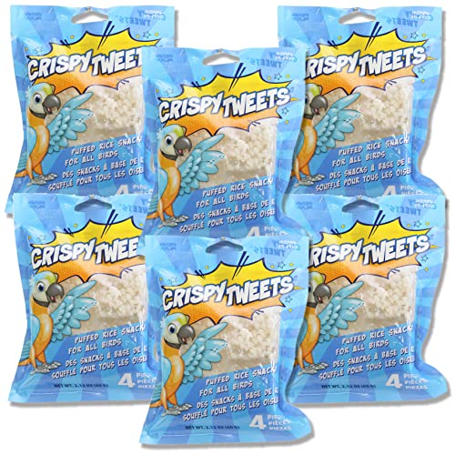  Penn-Plax Bird Treats - 6 Fun, Tasty & Colorful Options To Keep Your Bird Happy And Healthy (6 PC PK - Crispy Tweets)