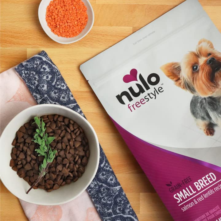  Nulo Freestyle Small Breed Dog Food, Premium Adult And Puppy Grain-Free Dry Smaller Sized Kibble Food, With BC30 Probiotic For Healthy Digestion Support