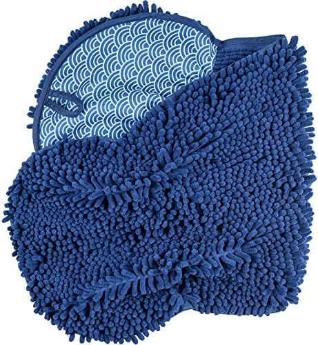  LeashBoss - Brown Bathroom Rugs, Extra Large Bathmat - Soft, Absorbent, Thick, Non-Slip Microfiber Bath Mat For Bathrooms, Showers, Tubs, And Doorways For Dogs Muddy Paws Machine Washable (34.5 X 24)