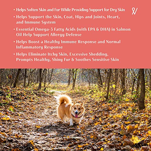  Everpath Natural Salmon Oil Omega Boost For Dogs And Cats 473 Ml / 16 Fl Oz | USA Made | Wild Norwegian Salmon Oil | Coat, Skin & Immune System Support | Natural Pet Remedy