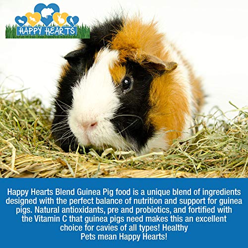  Happy Hearts Total Blend Alfalfa Based Guinea Pig Food Pellets Fortified With Vitamin C (10 Pounds)