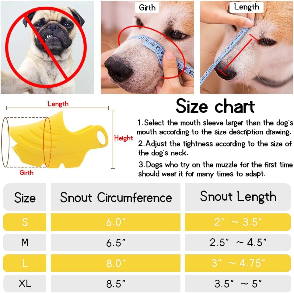  DELIFUR Dog Muzzle Soft Covered Muzzles Covers Silicone For Small Medium Dogs Prevent Biting And Chewing With Adjustable Straps (X-Large)