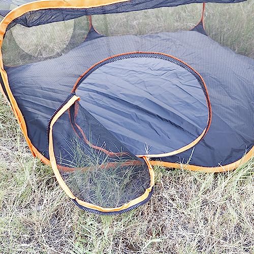  WESTN Outdoor Cat Enclosures Set Of 2, Enclosed Indoor Outdoor Pet Tent, Pop Up Visual Mesh House With Portable Bag, For Kitten Puppy Small Dog Animal, Pet Relaxing, Play