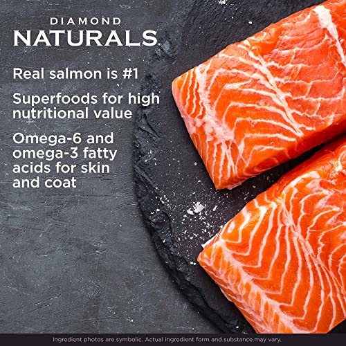  DIAMOND NATURALS Skin & Coat Real Meat Recipe Dry Dog Food With Wild Caught Salmon 15lb (9422_15_DND)
