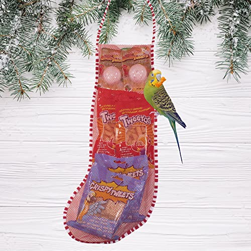  Penn-Plax Tweet Eats Holiday Stocking Gift Bundle – Natural Pet Treats For Birds – Includes Tweetos, Mighty Beak Tweets, And Crispy Tweets – 7 Pieces