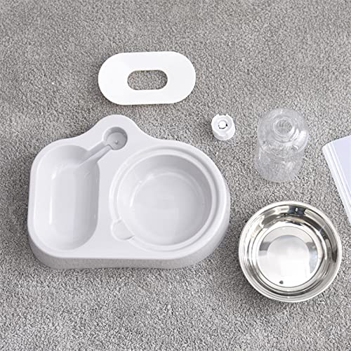  AACARB Cat Water Dispenser, Dog Bowl Detachable Pet Automatic Drinking Water Bottle Double Cat Bowl Not Wet Mouth For Dog Cat Feeding Dishes Pets Supplies (Color : Red)