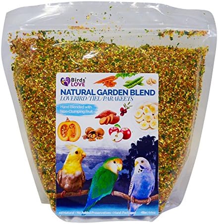  Birds LOVE All Natural Garden Blend Bird Food For Parrots 2lb