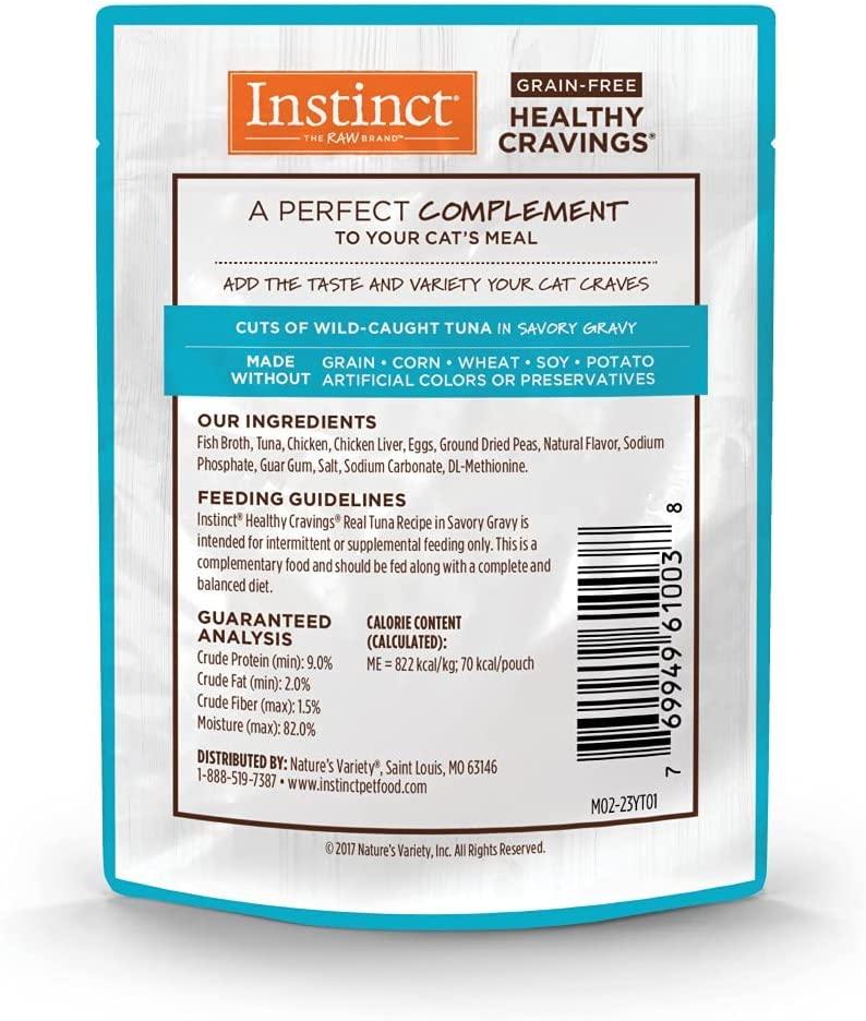 GENERIC Nature's Instinct Grain Free Wet Cat Food Toppers Variety Pack - Five Total Flavors: Chicken, Duck, Salmon, Rabbit, And Tuna (3oz Each, 45oz Total),, 3 Ounce (Pack Of 15)
