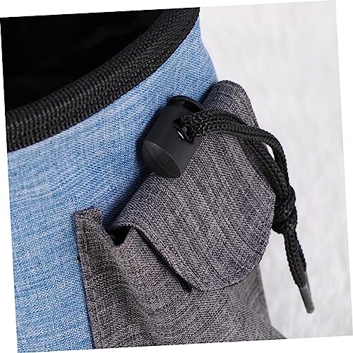  3pcs Accessories Walking Multi-Function Treat Pet Pouch And Snack Carries Toy Picnic Snacks Training - Travel Food Blue Storage Easily Portable For Design Outdoor Dog Draw Bag
