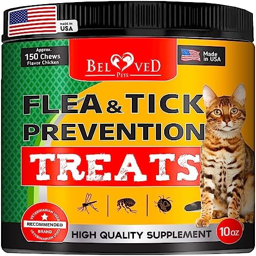  Beloved Pets Flea And Tick Prevention Chewable Pills For Dogs - Revolution Oral Flea Treatment For Pets - Pest Control & Natural Defense - Chewables Small Tablets Made In USA… (Bacon)