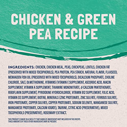  Natural Balance Limited Ingredient Adult Grain-Free Dry Cat Food, Green Pea & Chicken Recipe, 10 Pound (Pack Of 1)